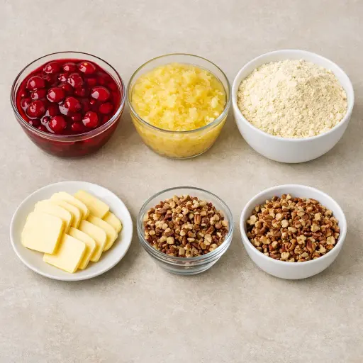 Ingredients for Traditional Dump Cake