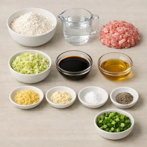 Ingredients for Traditional Dumplings