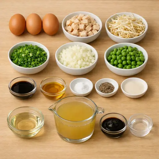 Ingredients for Traditional Egg Foo Young