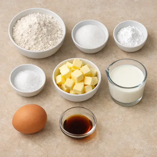 Ingredients for Traditional English Scones