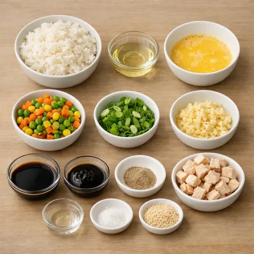 Ingredients for Traditional Fried Rice