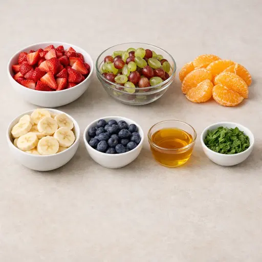 Ingredients for Traditional Fruit Medley