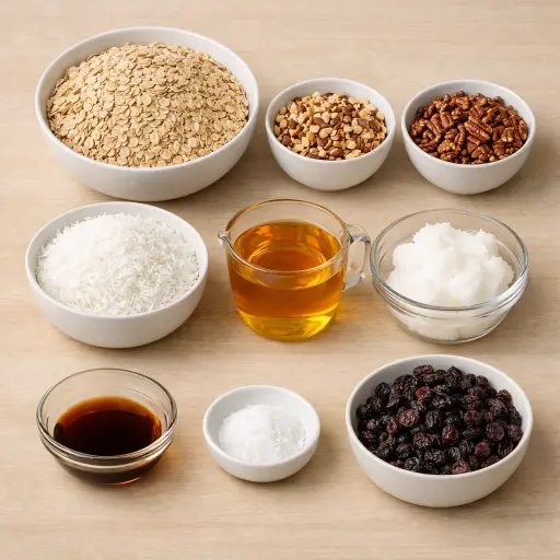 Ingredients for Traditional Granola