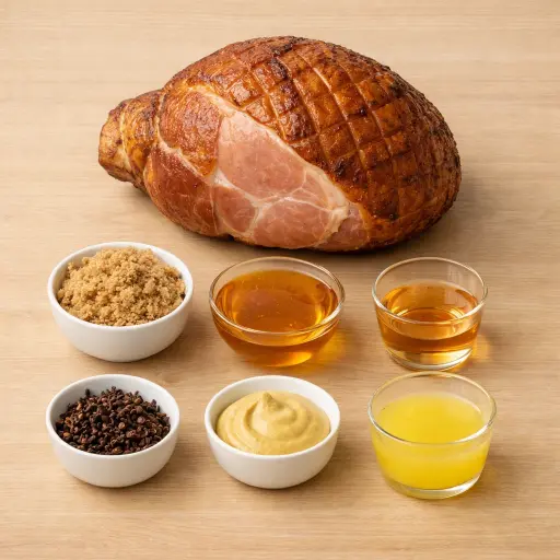 Ingredients for Traditional Holiday Ham