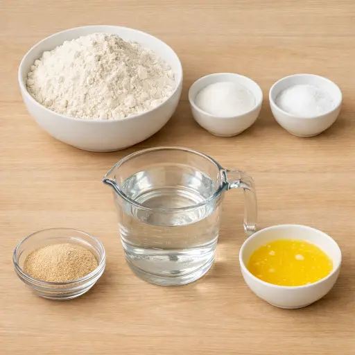 Ingredients for Traditional Home-Fresh Bread