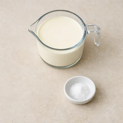 Ingredients for Traditional Homemade Butter