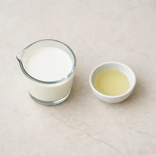 Ingredients for Traditional Homemade Buttermilk