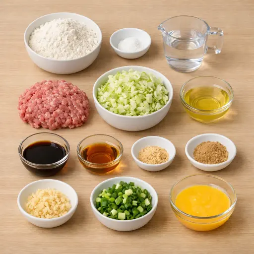 Ingredients for Traditional Homemade Dumplings