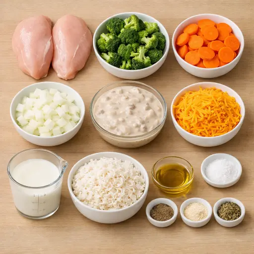 Ingredients for Traditional Homestyle Casserole