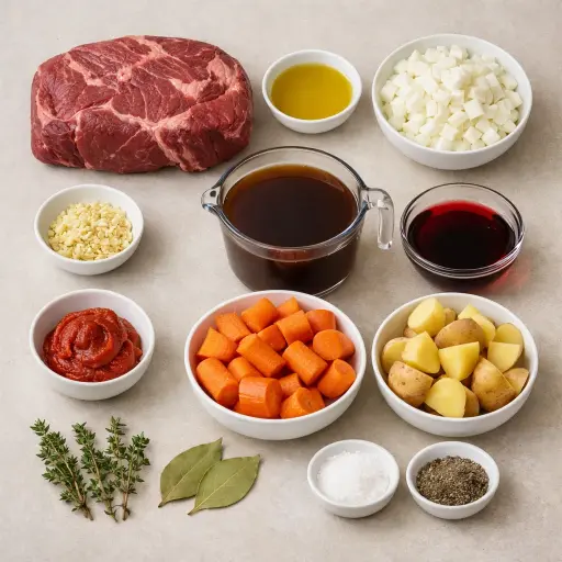 Ingredients for Traditional Homestyle Pot Roast