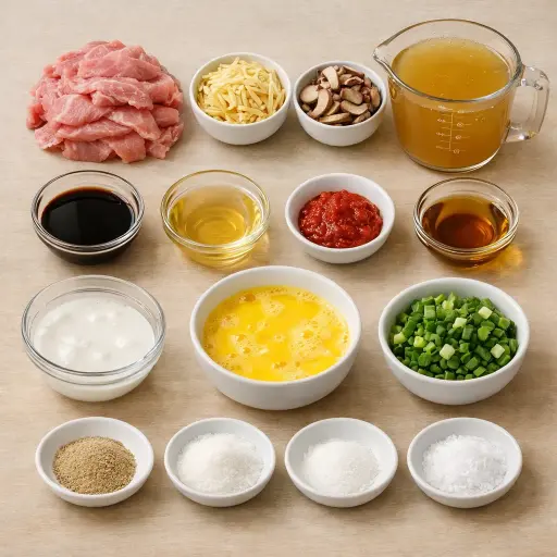Ingredients for Traditional Hot and Tangy Broth