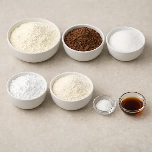 Ingredients for Traditional Hot Chocolate Mix