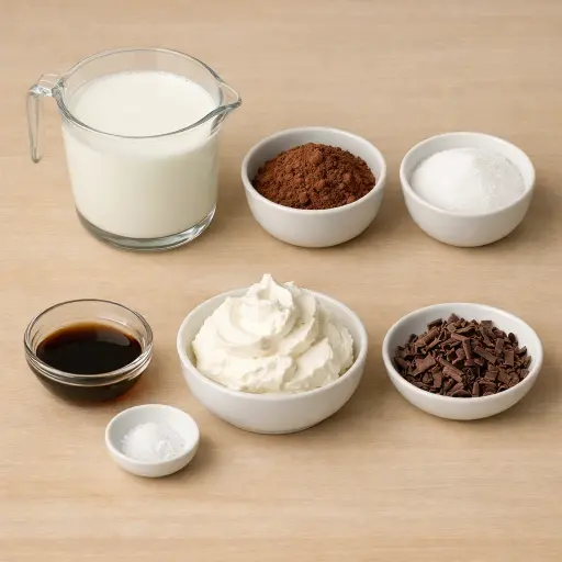 Ingredients for Traditional Hot Cocoa