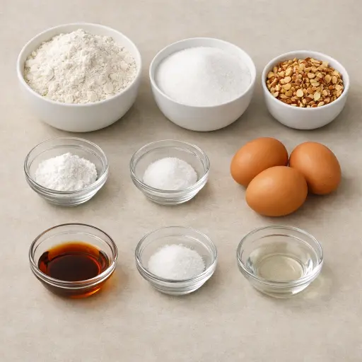 Ingredients for Traditional Italian Biscotti