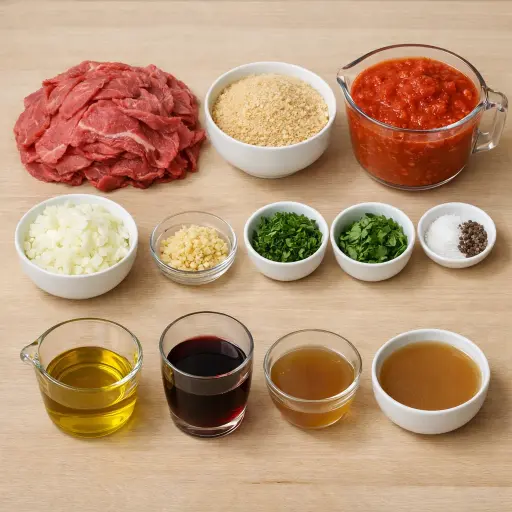 Ingredients for Traditional Italian Braciole