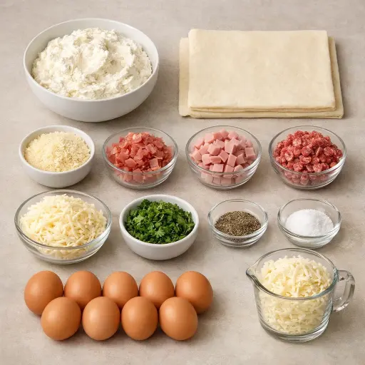 Ingredients for Traditional Italian Easter Pie