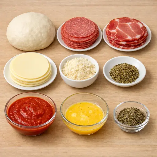 Ingredients for Traditional Italian Stromboli