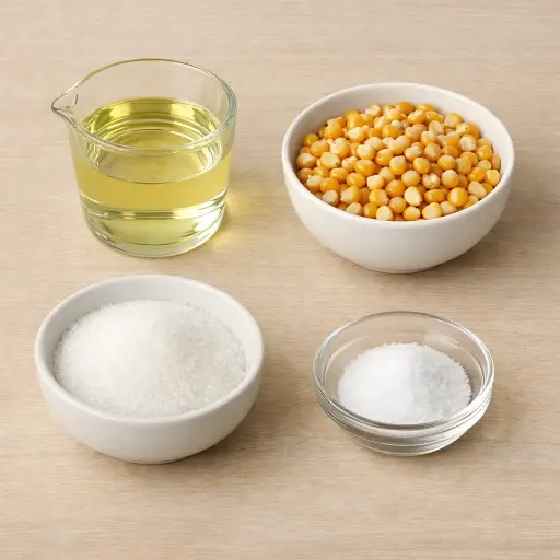 Ingredients for Traditional Kettle Corn