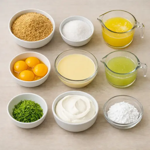 Ingredients for Traditional Key Lime Delight