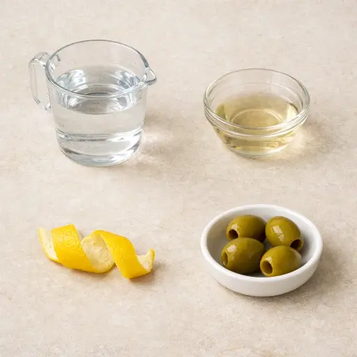 Ingredients for Traditional Martini
