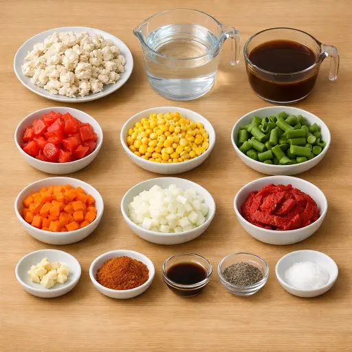 Ingredients for Traditional Maryland Crab Soup