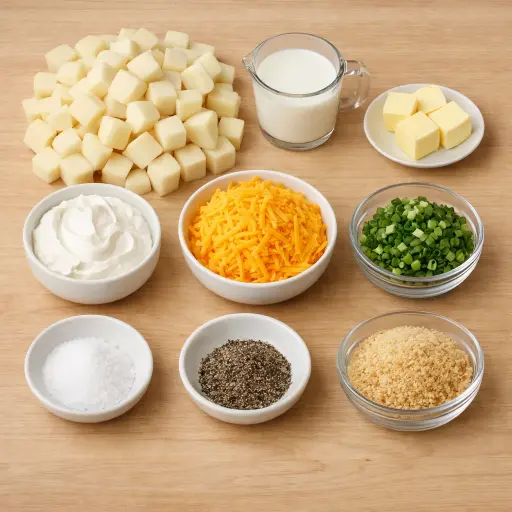 Ingredients for Traditional Mashed Potato Casserole