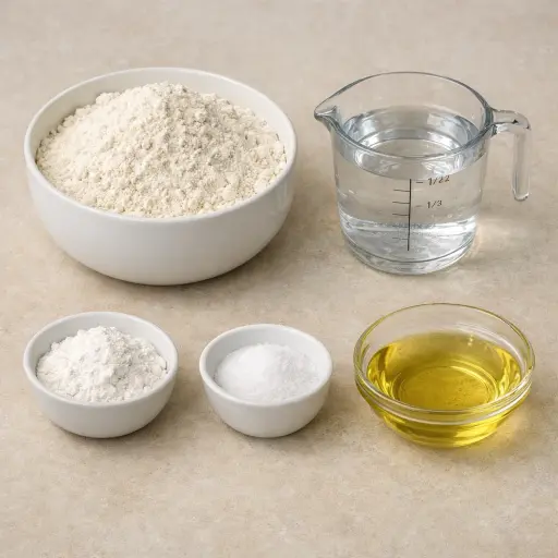 Ingredients for Traditional Native Fry Bread