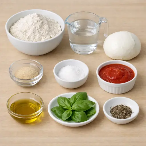Ingredients for Traditional Neapolitan Pizza