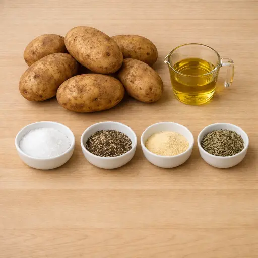 Ingredients for Traditional Oven-Crisped Potatoes