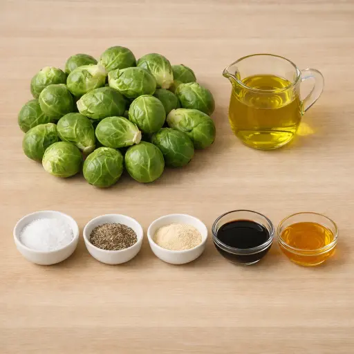 Ingredients for Traditional Oven-Roasted Brussels Sprouts
