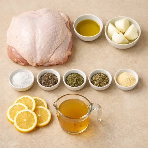 Ingredients for Traditional Oven-Roasted Turkey Breast