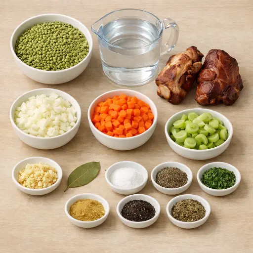 Ingredients for Traditional Pea Soup