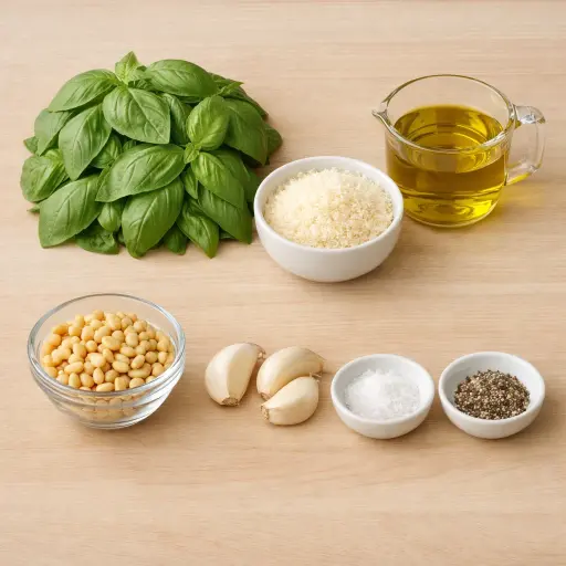 Ingredients for Traditional Pesto