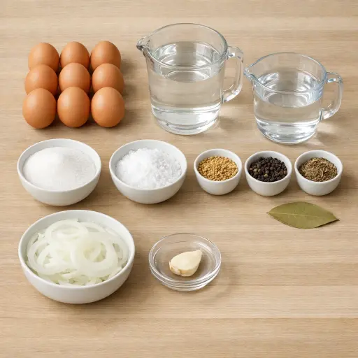 Ingredients for Traditional Pickled Eggs