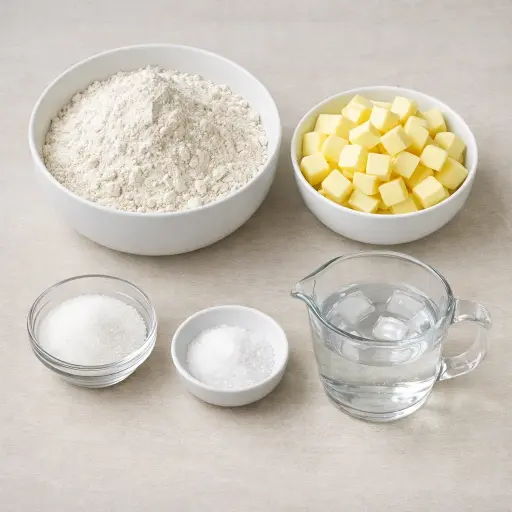Ingredients for Traditional Pie Crust
