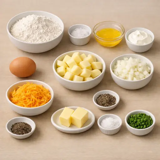 Ingredients for Traditional Pierogi