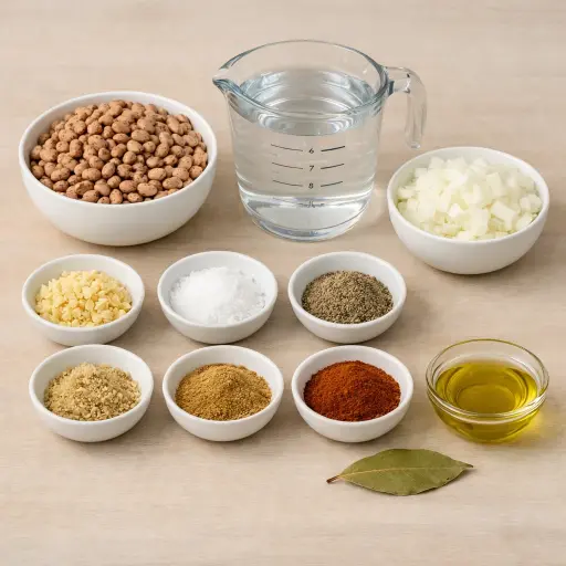 Ingredients for Traditional Pinto Beans