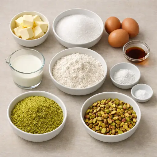 Ingredients for Traditional Pistachio Delight