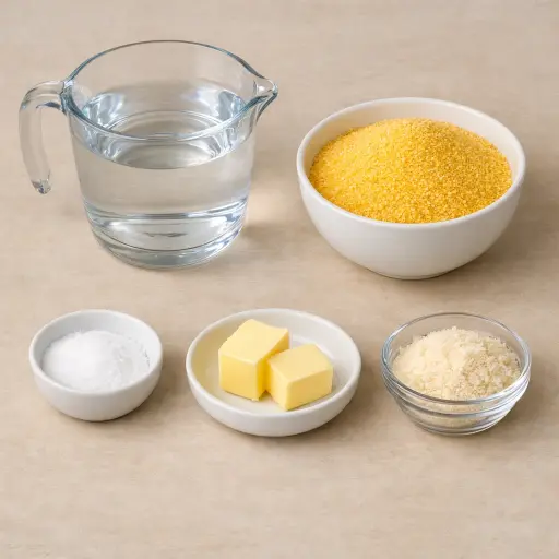 Ingredients for Traditional Polenta