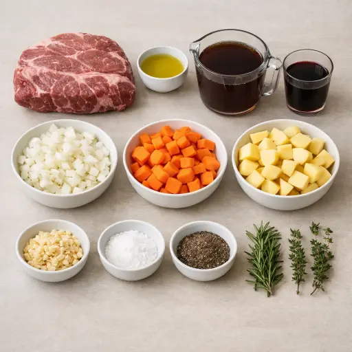Ingredients for Traditional Pot Roast