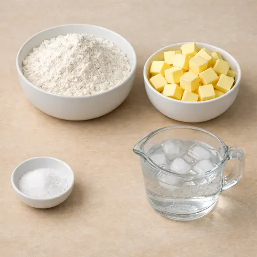 Ingredients for Traditional Puff Pastry