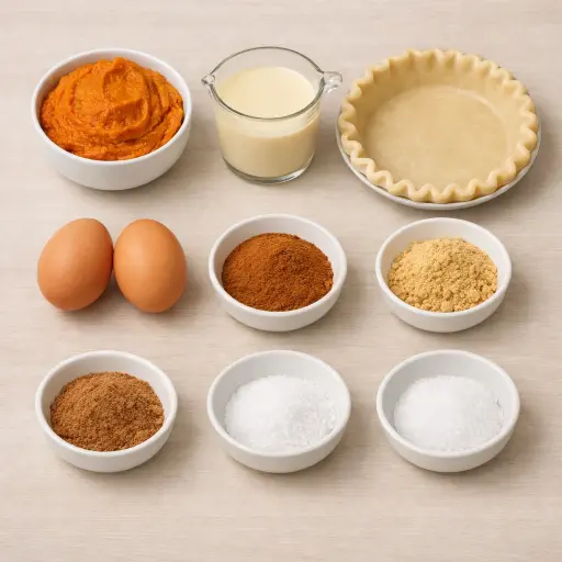 Ingredients for Traditional Pumpkin Delight