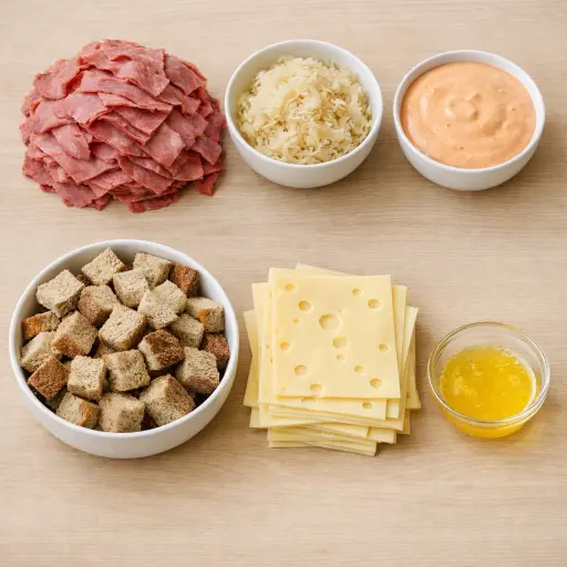 Ingredients for Traditional Reuben Casserole