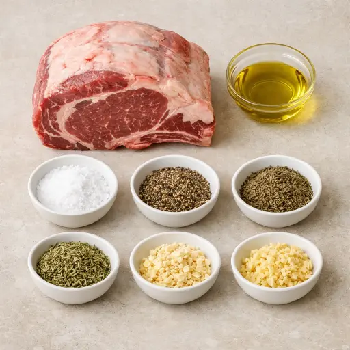 Ingredients for Traditional Rib Roast