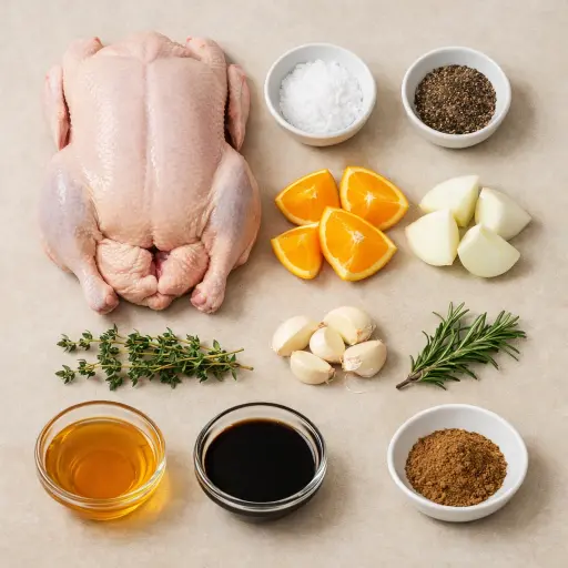Ingredients for Traditional Roast Duck