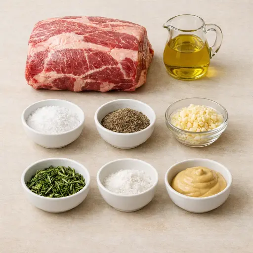 Ingredients for Traditional Roast Rib of Beef