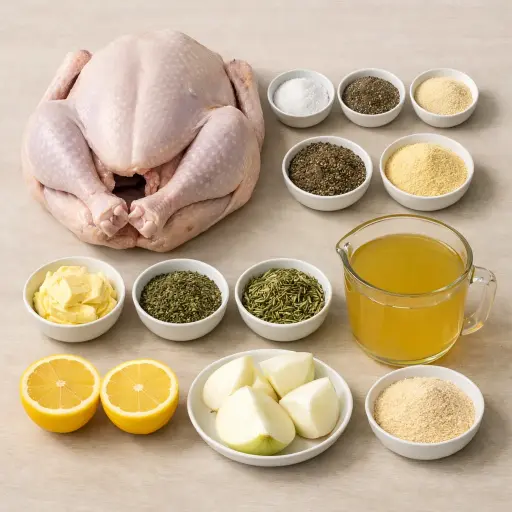 Ingredients for Traditional Roast Turkey