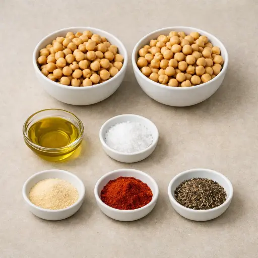 Ingredients for Traditional Roasted Chickpeas