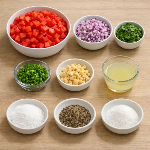Ingredients for Traditional Salsa