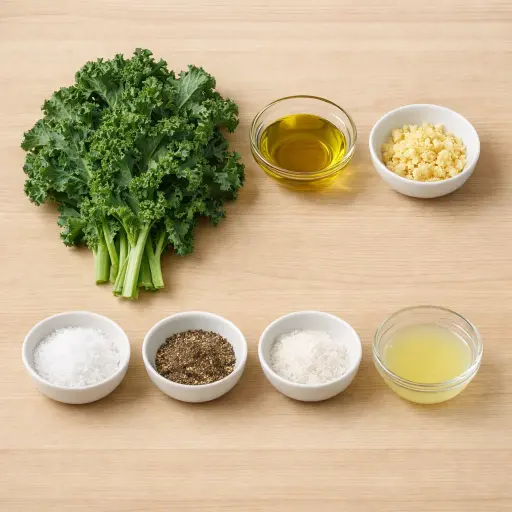 Ingredients for Traditional Sauteed Kale